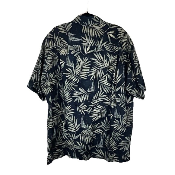 Woolrich Vintage Palm Tree Sailboat Short Sleeve Button Up Hawaiian Sz XL - Picture 2 of 6